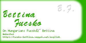 bettina fucsko business card